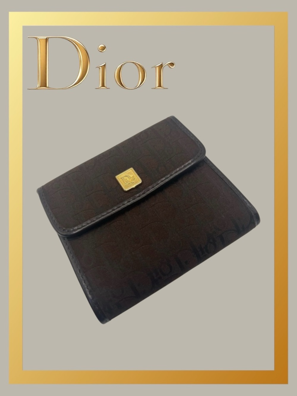 Christian Dior Vintage Diorissimo Compact Wallet EUC